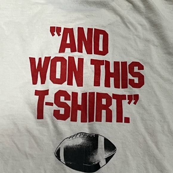 Vintage 80s I Beat Donaldson at its own game 1980s Football SPorts Tshirt - Picture 4 of 5